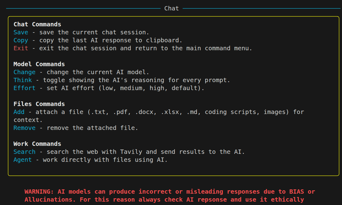 Powerful Chat Mode
